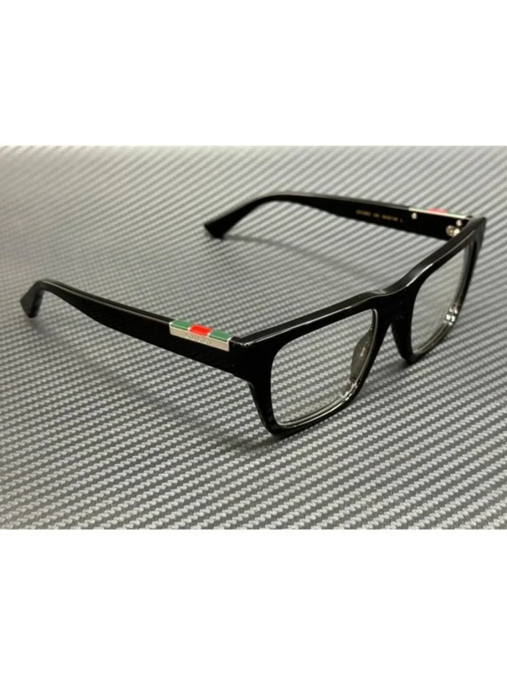 New Gucci Men Black Silver Eyeglasses 53-20-145